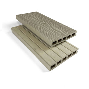 Ash White Square Edge – 3.6m Composite Decking