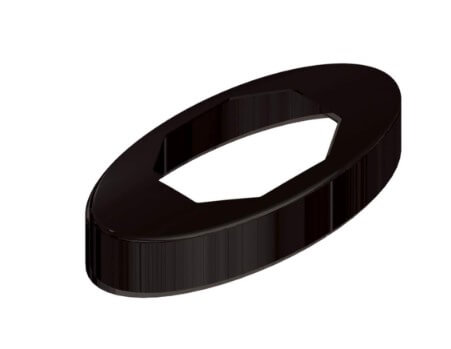 Cover Plate (Spigot Base Plate Cover) - Black