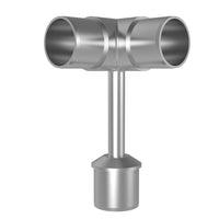 Handrail Bracket with 90° End Elbow (Satin)