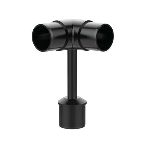 90° End Elbow Handrail Bracket (Black)