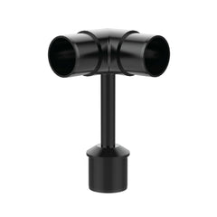 90° End Elbow Handrail Bracket (Black)