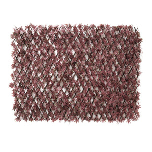 Artificial Hedging Extendable Red Acer 2m x 1m