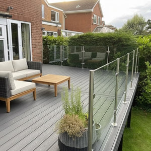 Semi Frameless Glass Balustrade System (Satin)