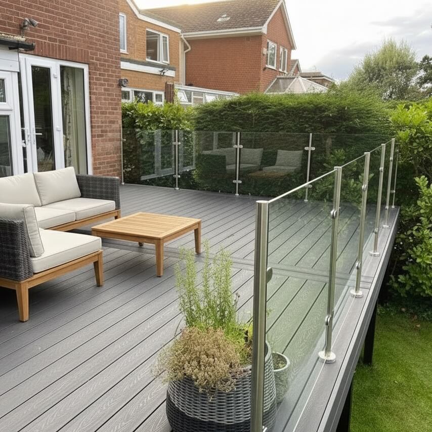 Semi Frameless Glass Balustrade System (Satin)