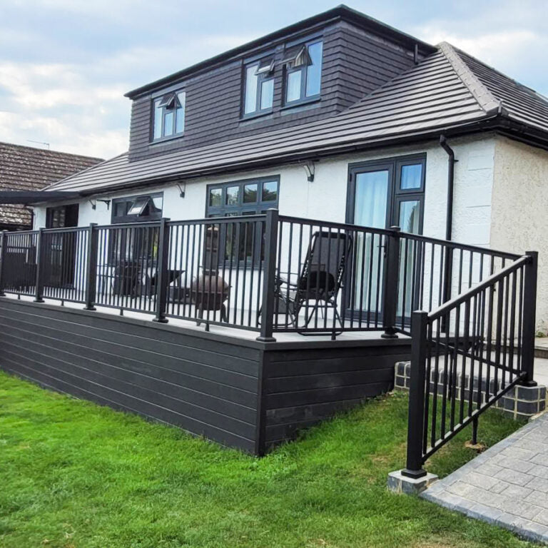 Shop Rail 6ft - Aluminium Balustrade railing kit in UK – The Outdoor Look