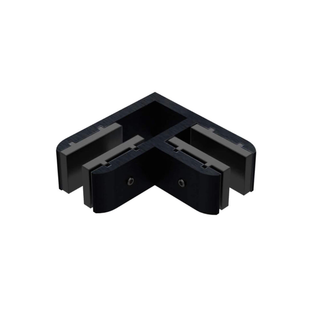 90° Glass Stiffener - Black