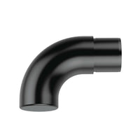 90° Flush Angle Scroll End (Black)