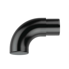 90° Flush Angle Scroll End (Black)