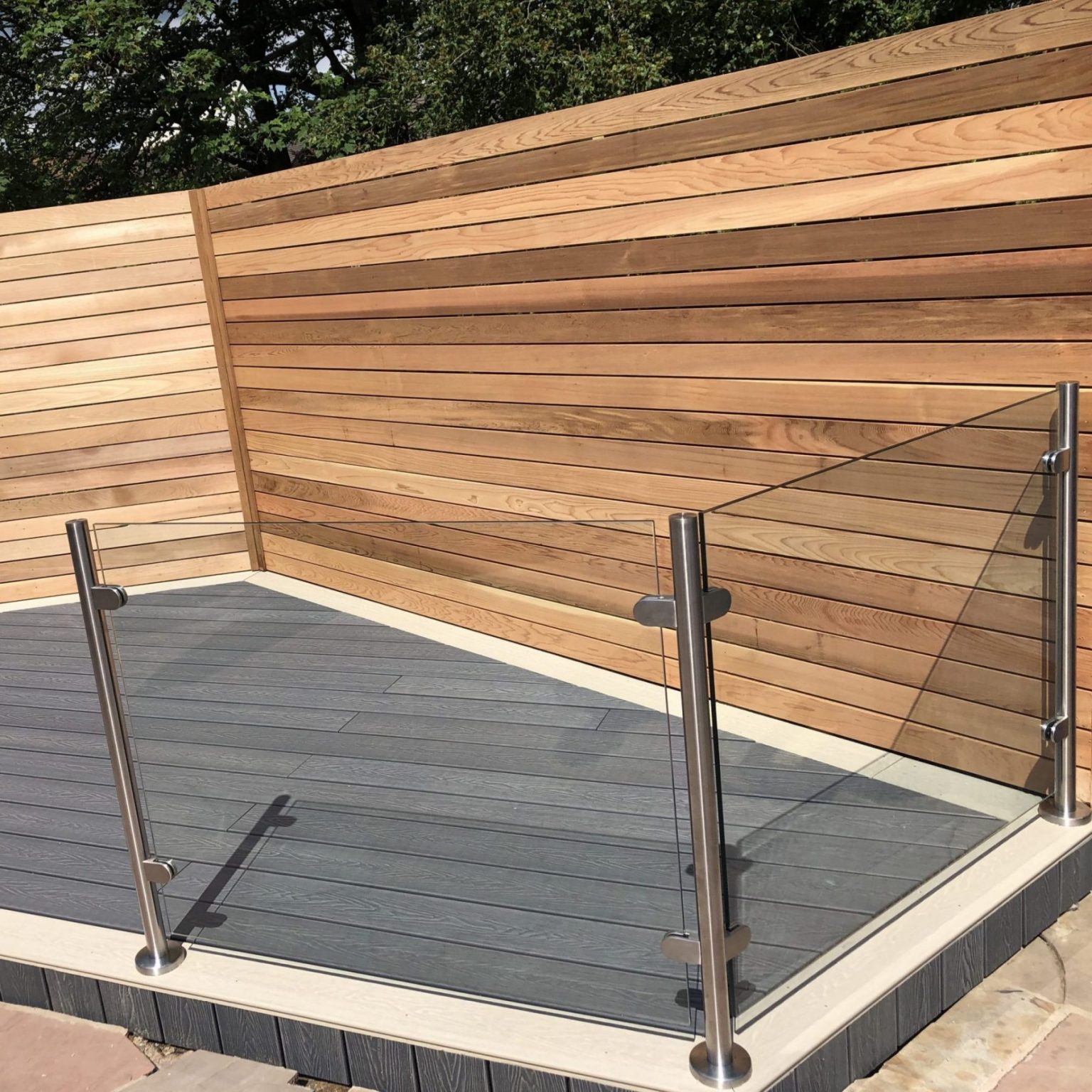 Semi Frameless Glass Garden Balustrades The Outdoor Look