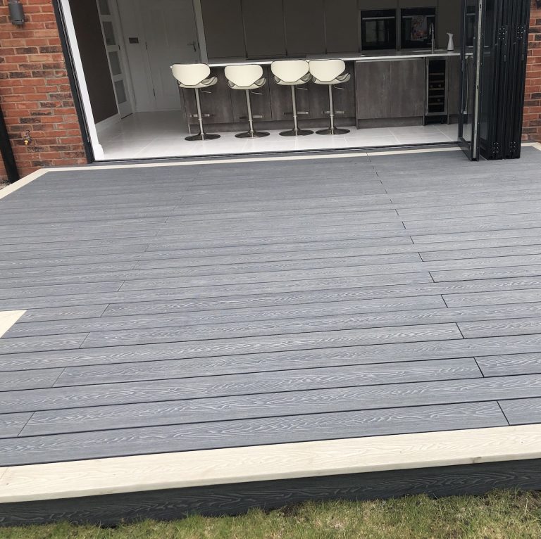 Mist Grey Composite Decking 3.6m x 146mm x 25mm The Outdoor Look