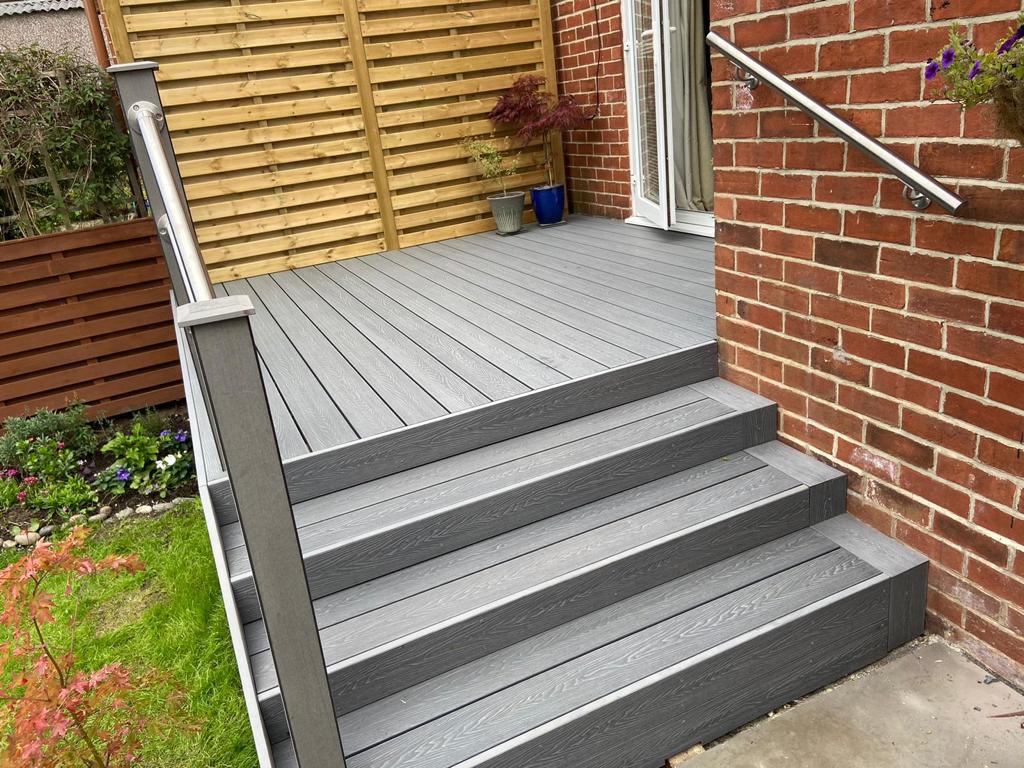 small space decking area