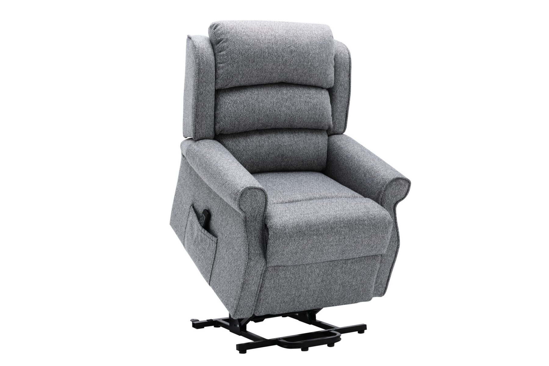 lifting Andover riser recliner chair in grey