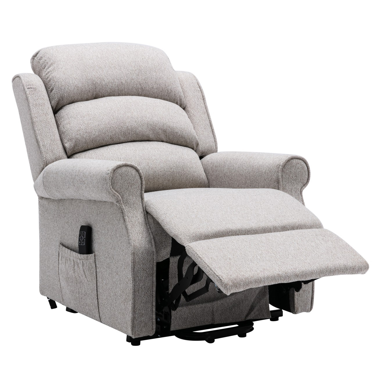 reclining Andover riser recliner chair in linen