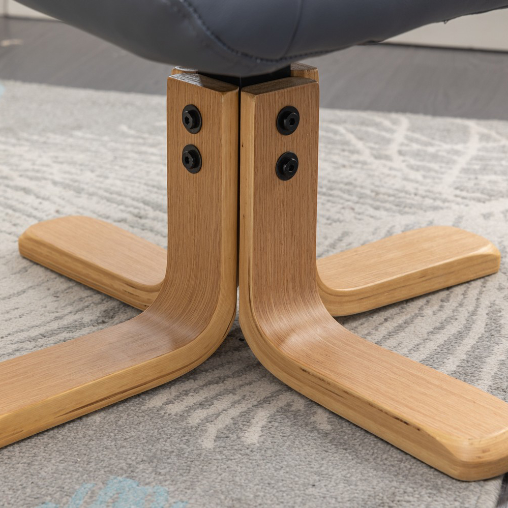 mid oak star base stand for recliner chair