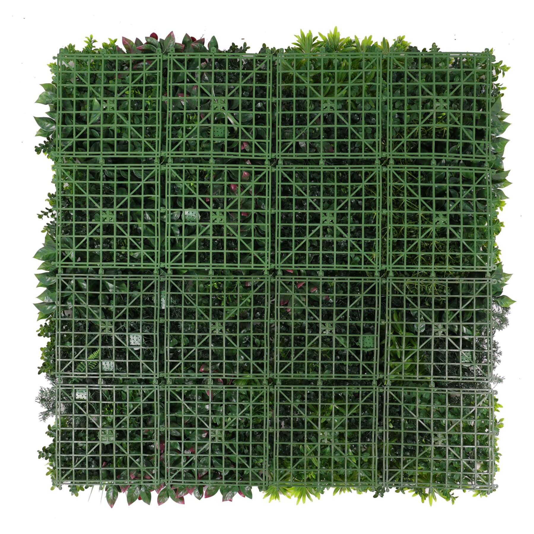 reverse of artificial foliage panel tiles