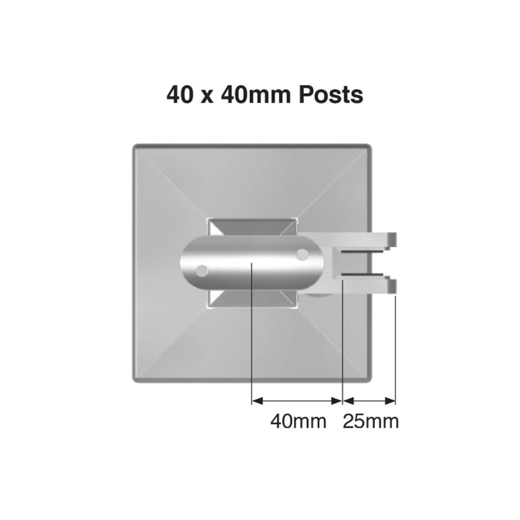 square post diameter measurement and clamp