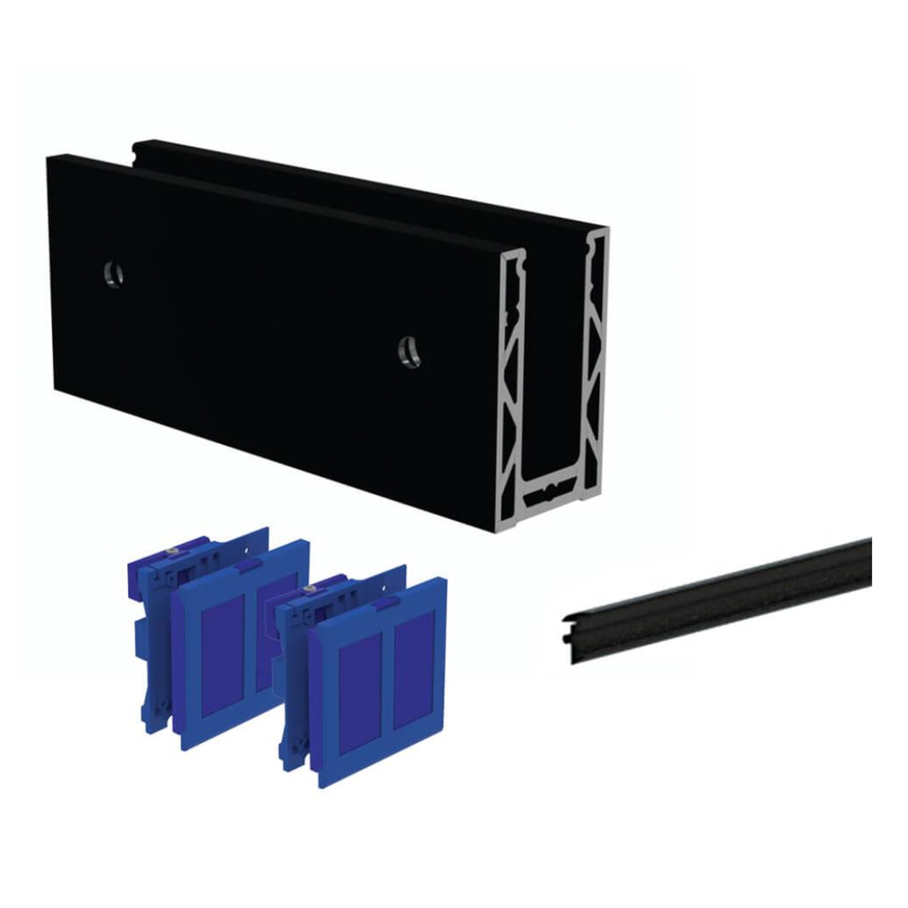side fix channel system with wedge logs